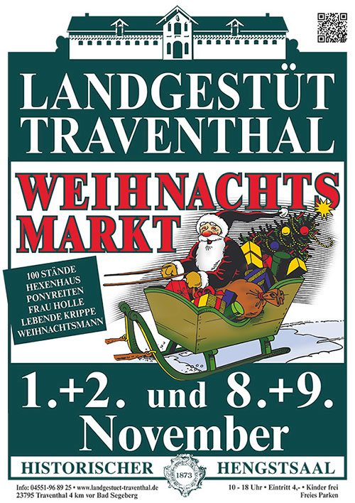 Großer Weihnachtsmarkt 1. + 2. November 2014 und 8. + 9. November 2014