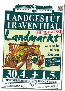 Landmarkt mit Tiermarkt und Hundemesse