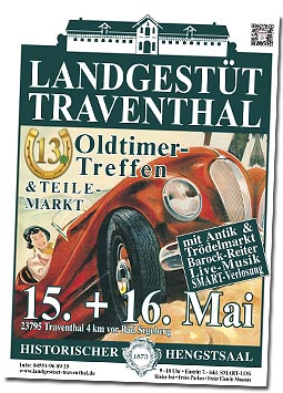 Oldtimertreffen mit Teilemarkt, Antik- und Trödelmarkt.